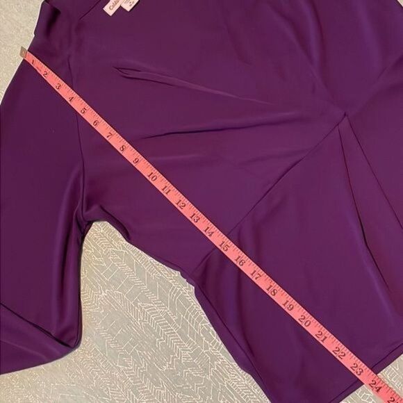 Coldwater Creek purple blouse, very soft, flowing and wrinkle-free. M (10-12) - Picture 7 of 14